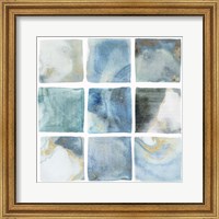 Framed 'Indigo Squares II' border=