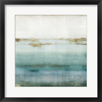 Framed 'Cerulean Haze I' border=