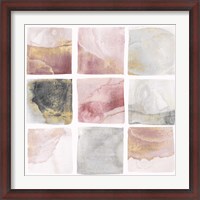 Framed Blush Squares I