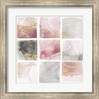 Framed Blush Squares I