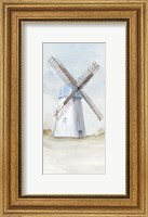 Framed Blue Windmill I
