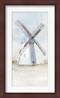 Framed Blue Windmill I