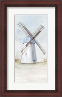 Framed Blue Windmill I