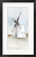 Framed Blue Windmill II