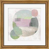 Framed Wool Circles I