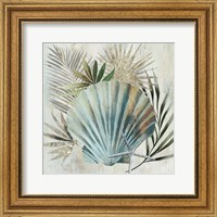 Framed Turquoise Shell I