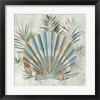 Framed 'Turquoise Shell II' border=