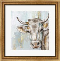 Framed Headstrong Cow