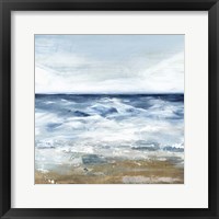 Framed 'Blue Ocean II' border=