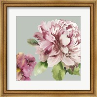 Framed 'Pink Peony I' border=