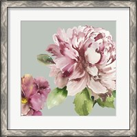 Framed 'Pink Peony I' border=