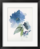 Blue Flower Garden III Framed Print