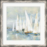 Framed White Sailboats