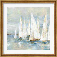 Framed White Sailboats