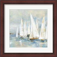 Framed White Sailboats