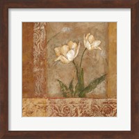 Framed 'Morning Floral II' border=