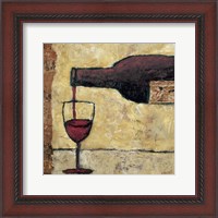 Framed 'Red Wine Pour' border=