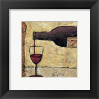 Framed 'Red Wine Pour' border=