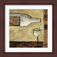 Framed 'White Wine Pour' border=