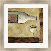 Framed White Wine Pour