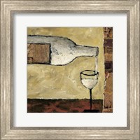 Framed 'White Wine Pour' border=