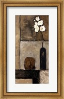 Framed Earthy Orchid Panel I
