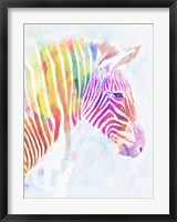 Framed Fluorescent Zebra II