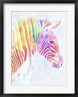 Framed Fluorescent Zebra II