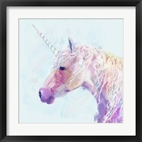 Framed 'Mystic Unicorn II' border=