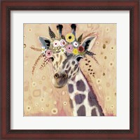 Framed Klimt Giraffe I