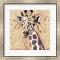 Framed Klimt Giraffe I