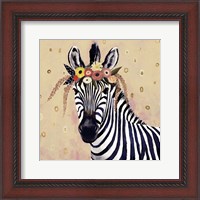 Framed Klimt Zebra II