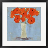 Framed Orange Poppy Impression II