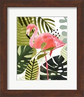 Framed Flamingo Forest I