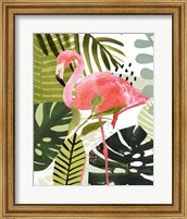 Framed Flamingo Forest I