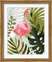 Framed Flamingo Forest II