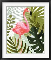 Framed Flamingo Forest II