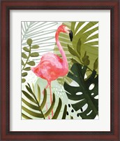 Framed Flamingo Forest II