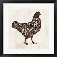 Framed 'Farmhouse BBQ III' border=