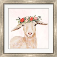 Framed 'Garden Goat I' border=