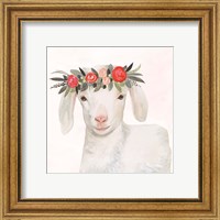 Framed 'Garden Goat IV' border=