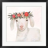 Framed Garden Goat IV