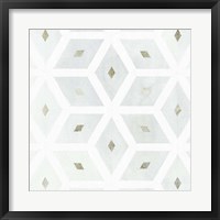 Framed Seaglass Tiles I