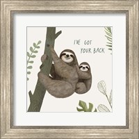 Framed 'Sloth Sayings III' border=