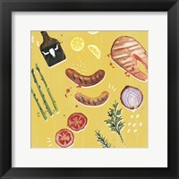 Throw it on the Grill II Framed Print