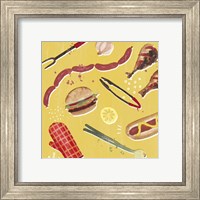 Framed 'Throw it on the Grill III' border=