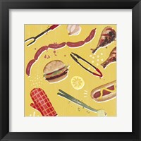 Throw it on the Grill III Framed Print