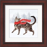 Framed 'Christmas Cats & Dogs I' border=
