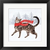 Framed 'Christmas Cats & Dogs I' border=