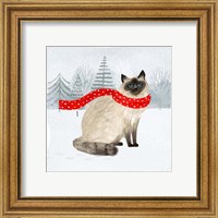 Framed 'Christmas Cats & Dogs III' border=